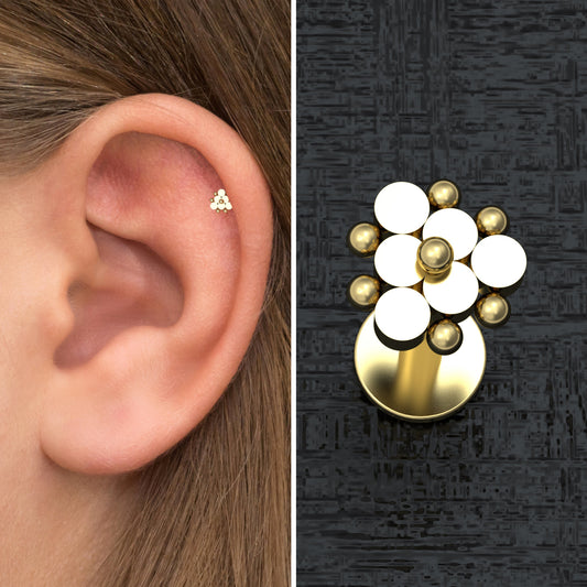 Cartilage Piercing Surgical Steel - TitaniumFashion
