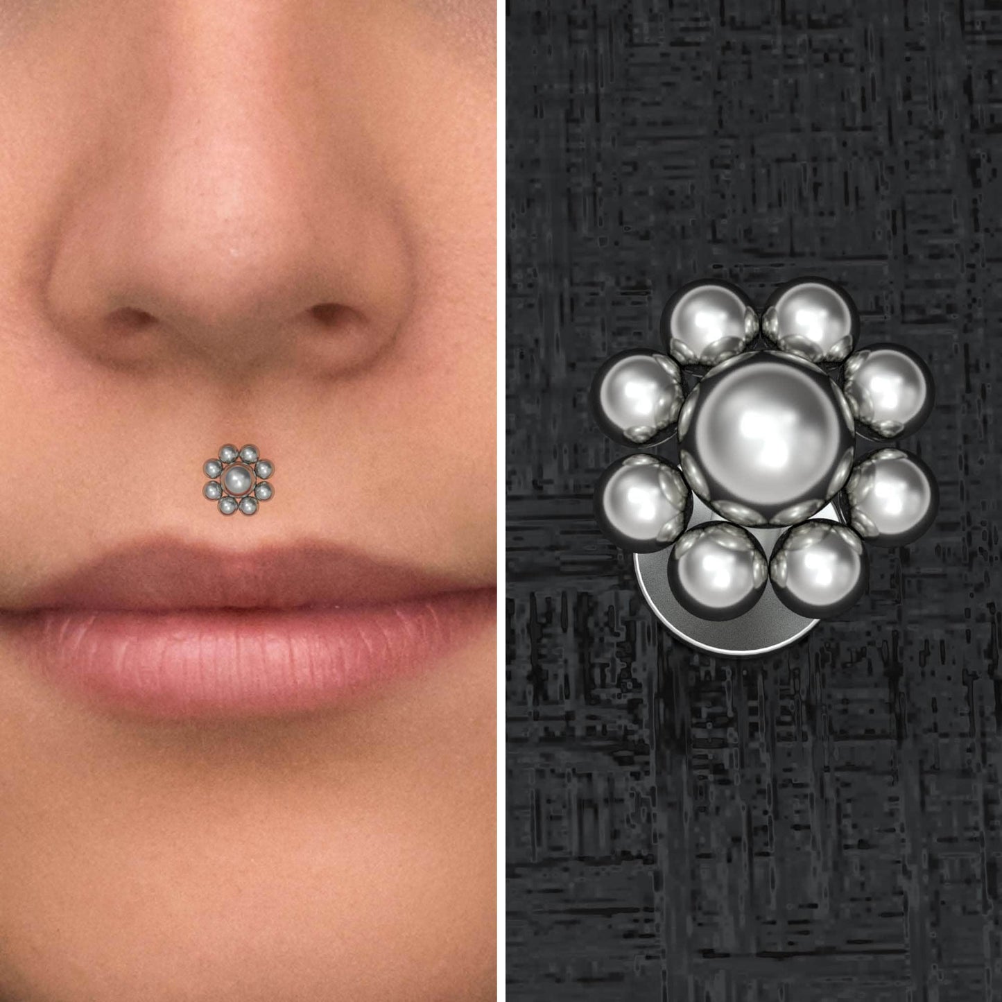 Titanium Lip Ring - TitaniumFashion