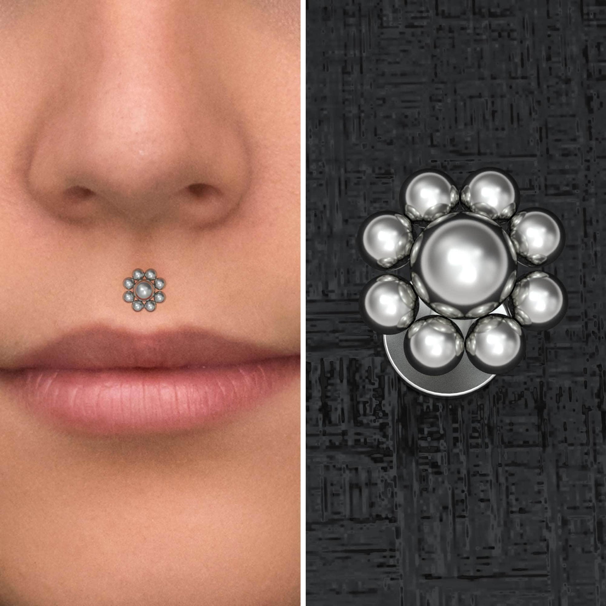 Titanium Lip Ring - TitaniumFashion