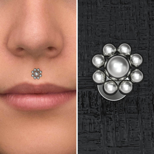 Titanium Lip Ring - TitaniumFashion