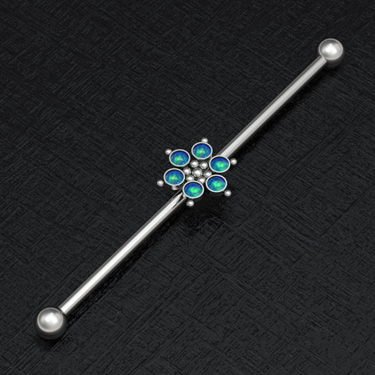 Opal Industrial Piercing 14g - TitaniumFashion
