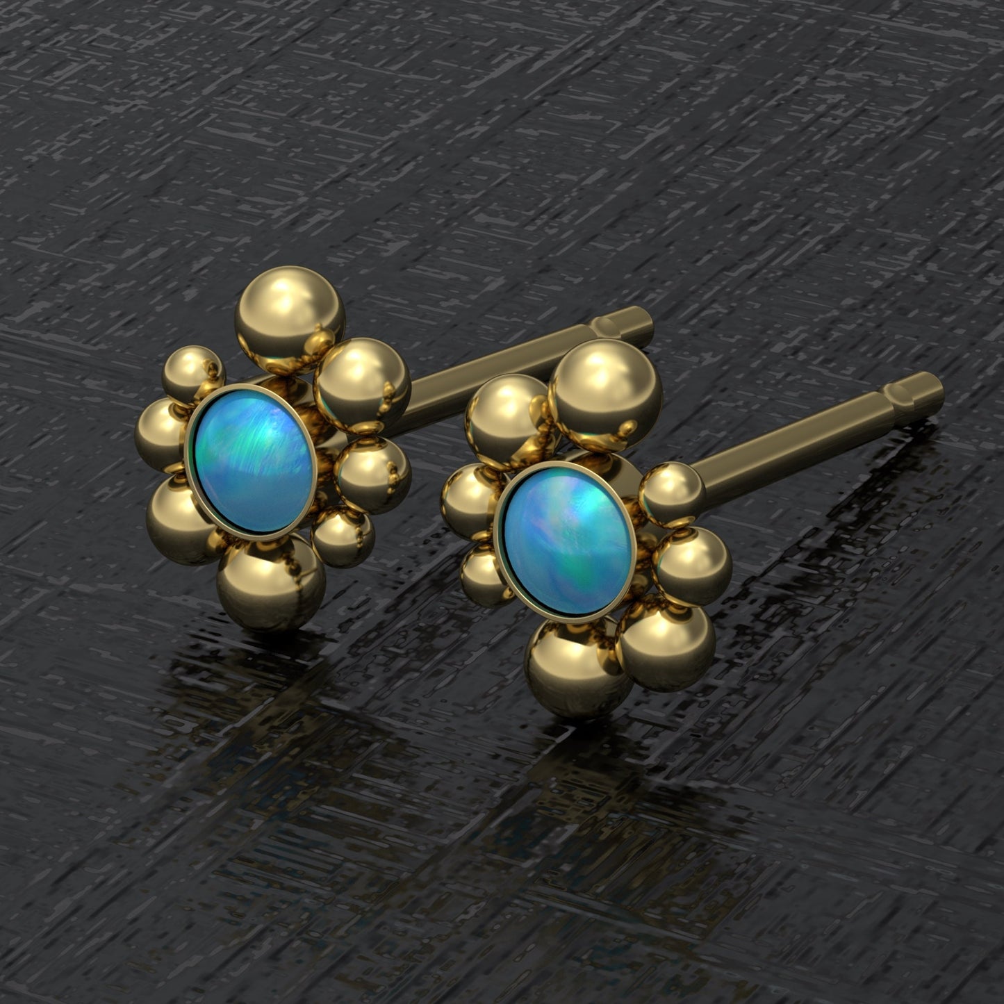 Tiny Stud Earrings Surgical Steel - TitaniumFashion