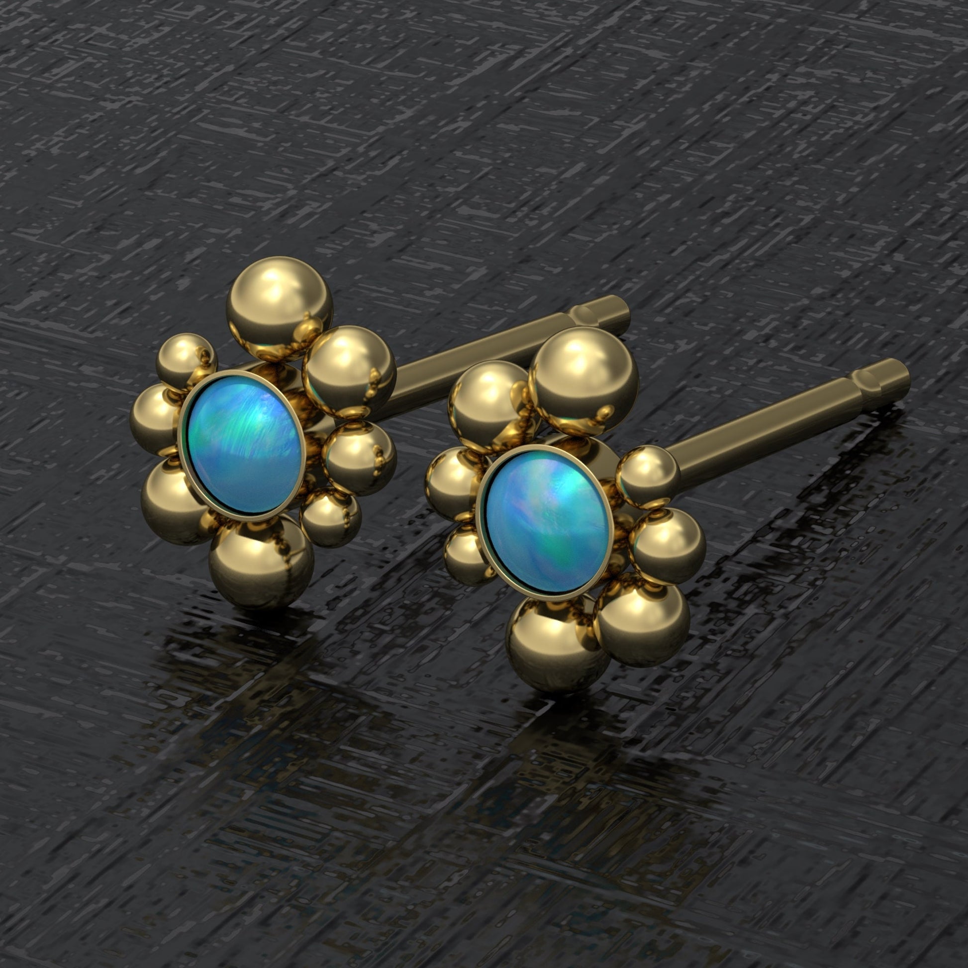 Tiny Stud Earrings Surgical Steel - TitaniumFashion