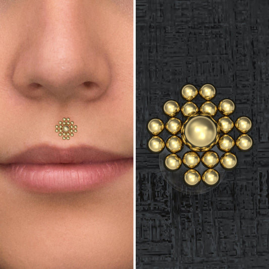 Lip Piercing Bioflex - TitaniumFashion