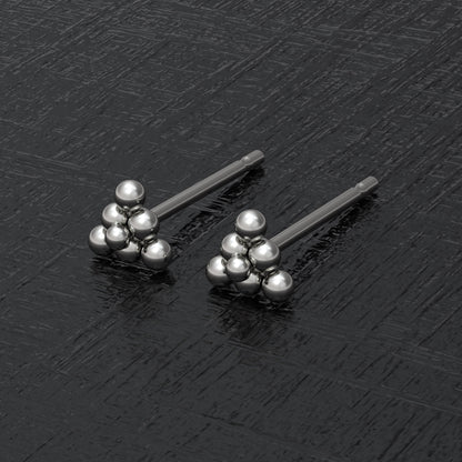Tiny Stud Earrings Implant Grade Titanium - TitaniumFashion
