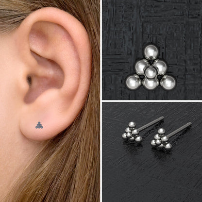 Tiny Stud Earrings Implant Grade Titanium - TitaniumFashion