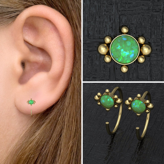 Open Hoop Earrings Surgical Steel - TitaniumFashion