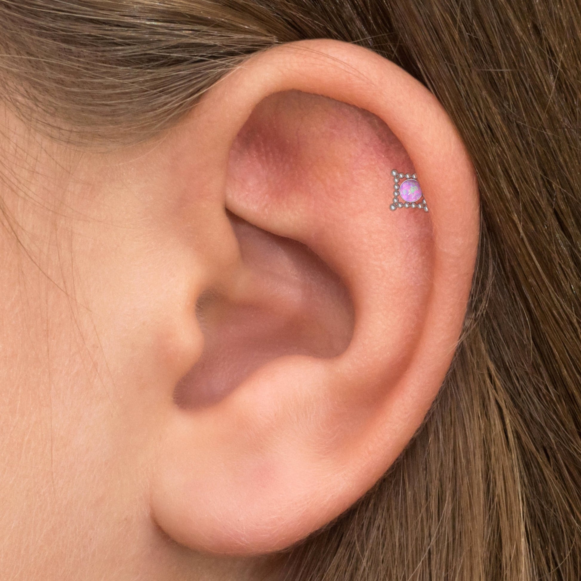 Bioflex Forward Helix Earring Stud - TitaniumFashion