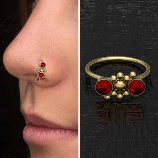 CZ Nose Jewelry Surgical Steel - TitaniumFashion