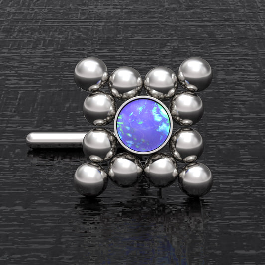 Opal Nose Bone Stud Surgical Steel - TitaniumFashion