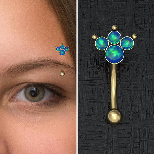 Surgical Steel Eyebrow Jewelry - TitaniumFashion