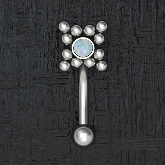 Opal Rook Earring Titanium - TitaniumFashion