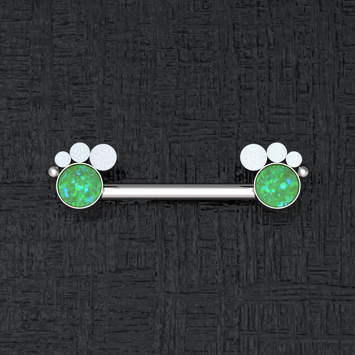 Nipple Ring Barbell Surgical Steel - TitaniumFashion