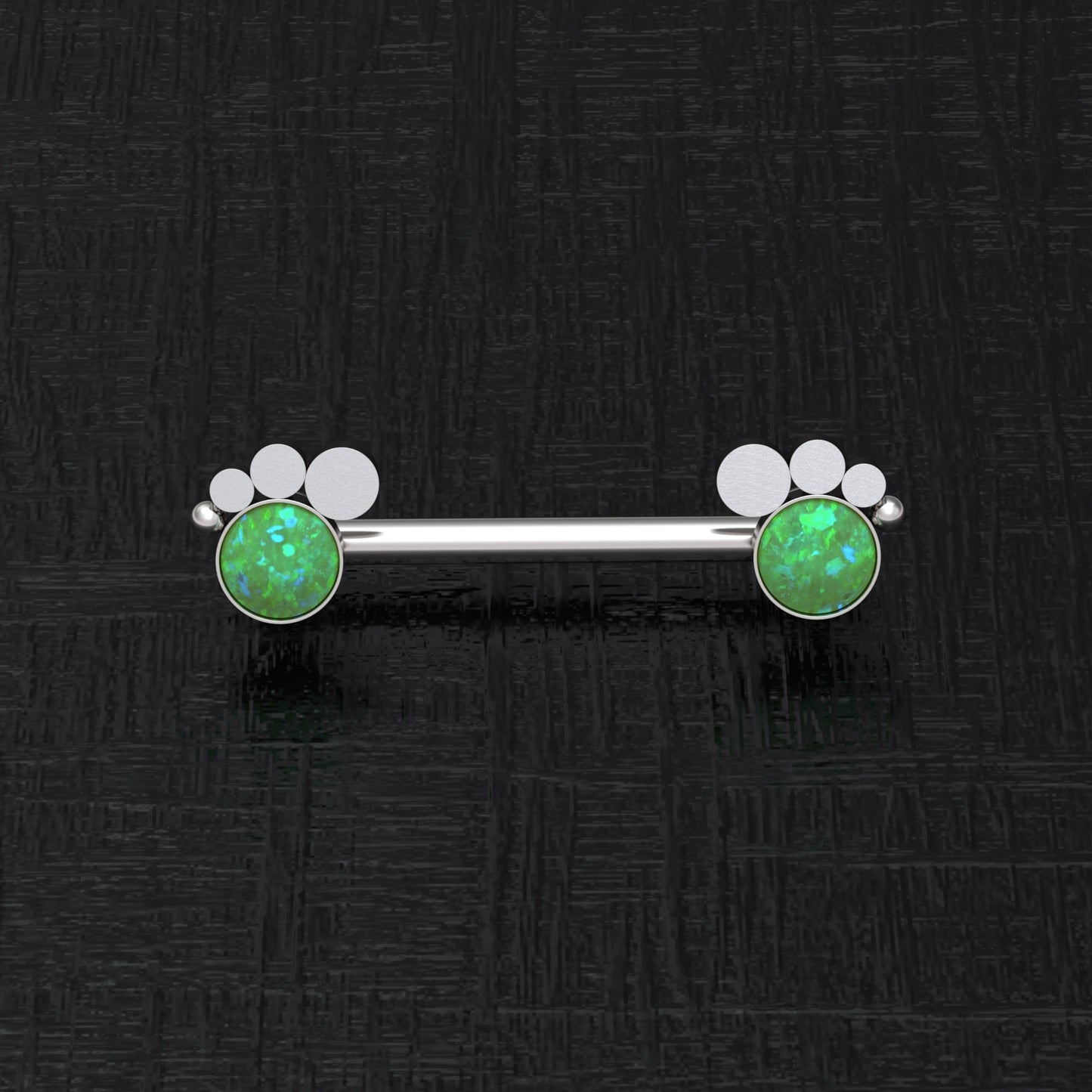 Nipple Ring Barbell Surgical Steel - TitaniumFashion