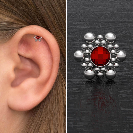 Cartilage Earring Stud Surgical Steel - TitaniumFashion