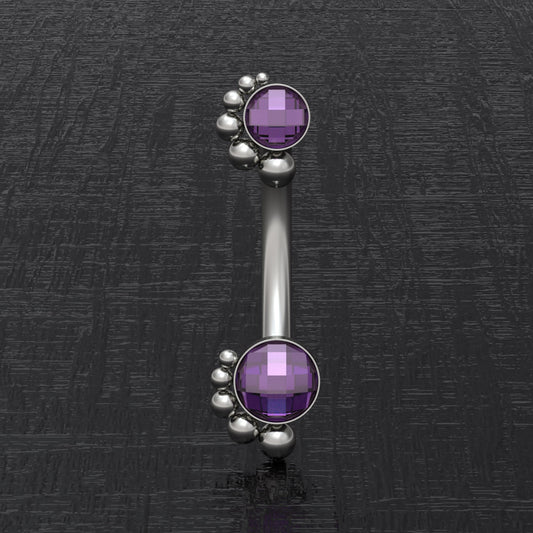 Titanium Belly Ring CZ - TitaniumFashion