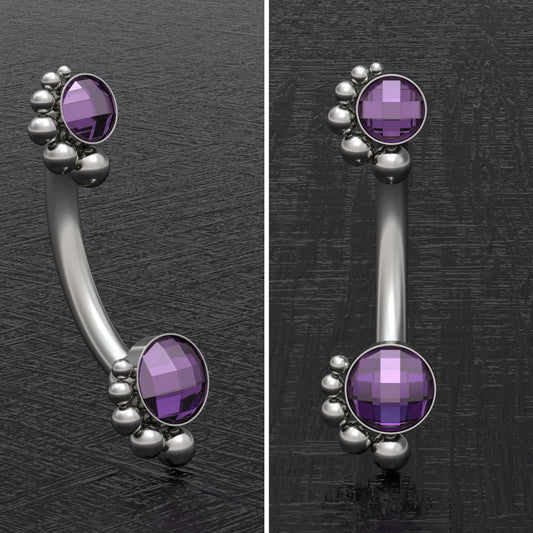 Titanium Belly Ring CZ - TitaniumFashion