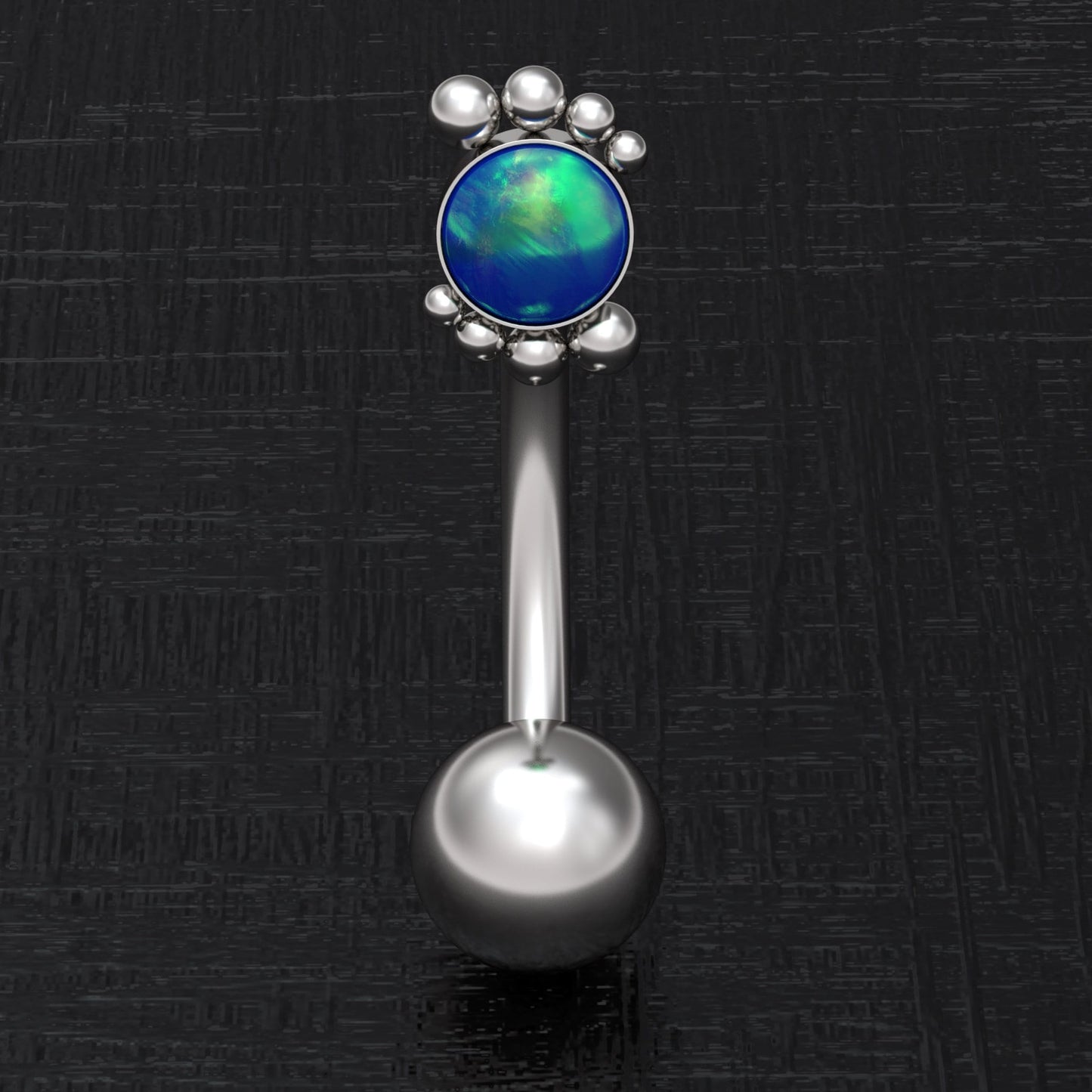 Belly Ring Opal - TitaniumFashion