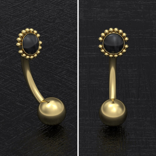 Belly Button Piercing Surgical Steel - TitaniumFashion