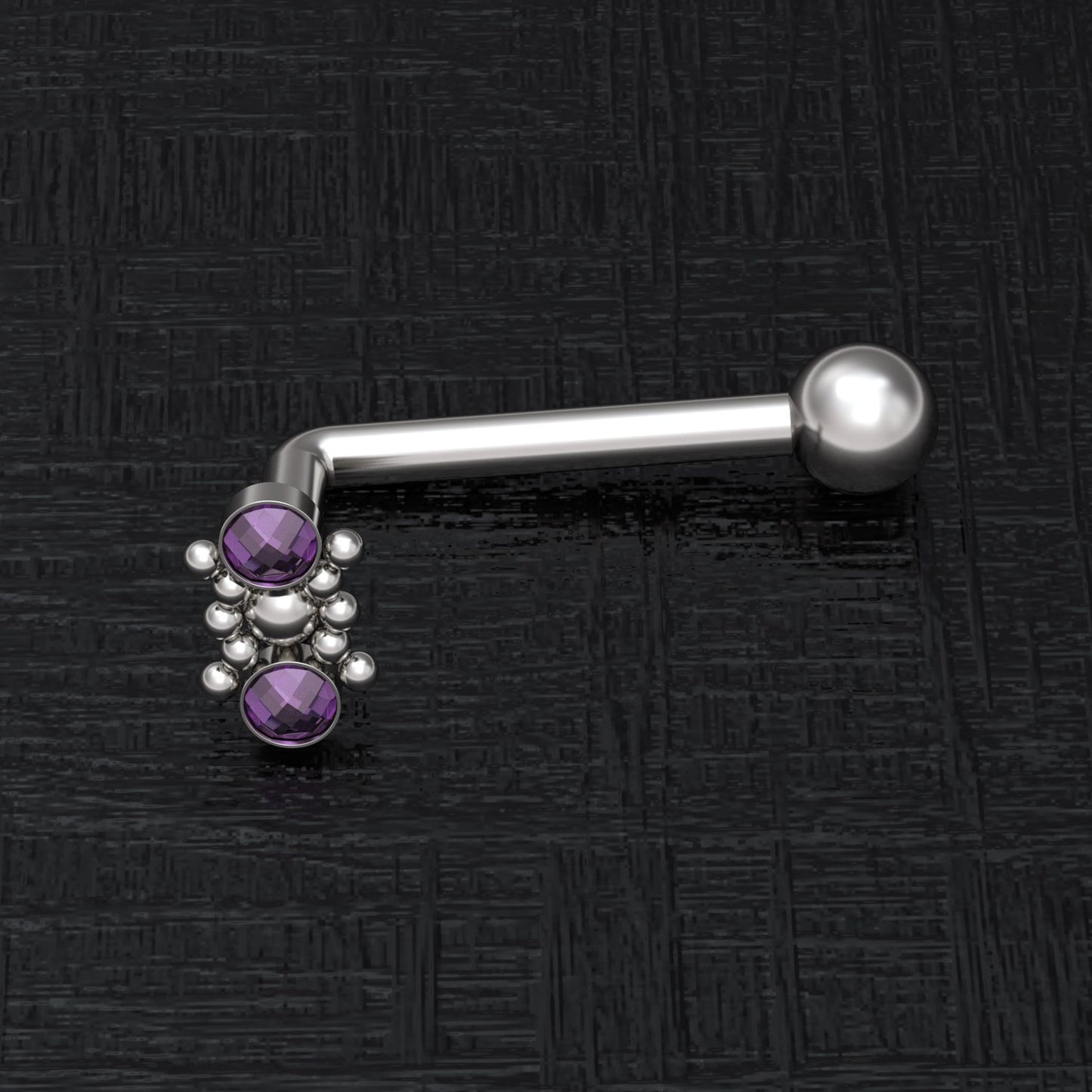 VHC Barbell 14g Surgical Steel - TitaniumFashion