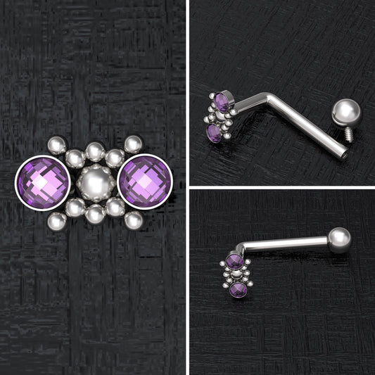 VHC Barbell 14g Surgical Steel - TitaniumFashion