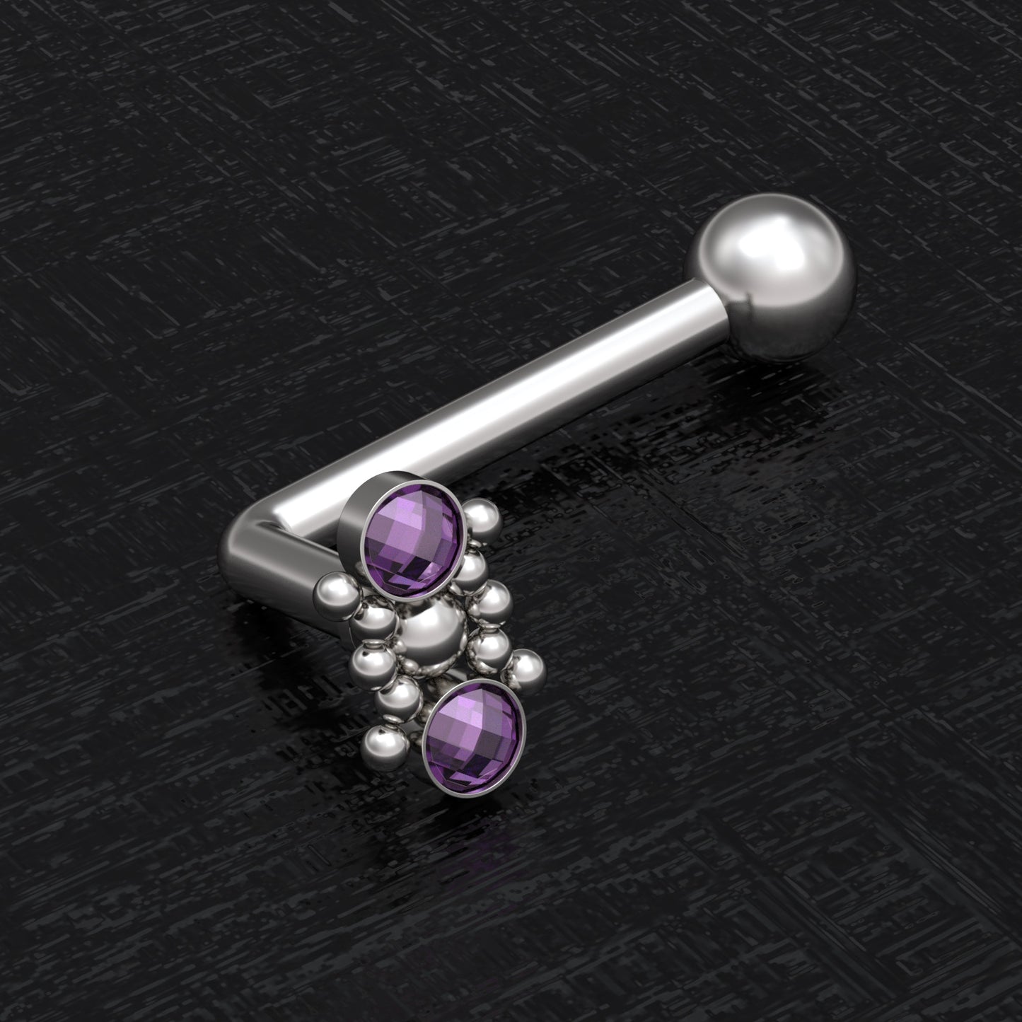 VHC Barbell 14g Surgical Steel - TitaniumFashion