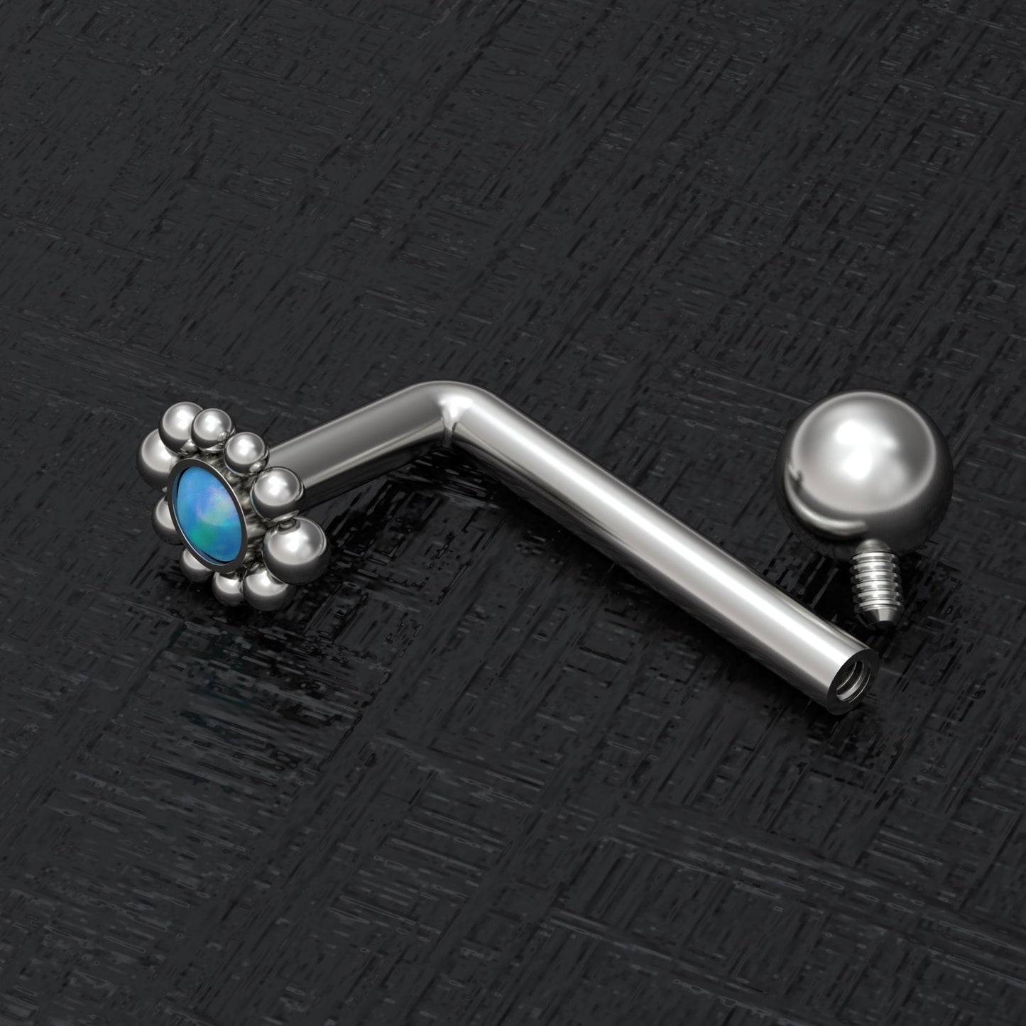 Titanium VCH Piercing Jewelry Opal - TitaniumFashion