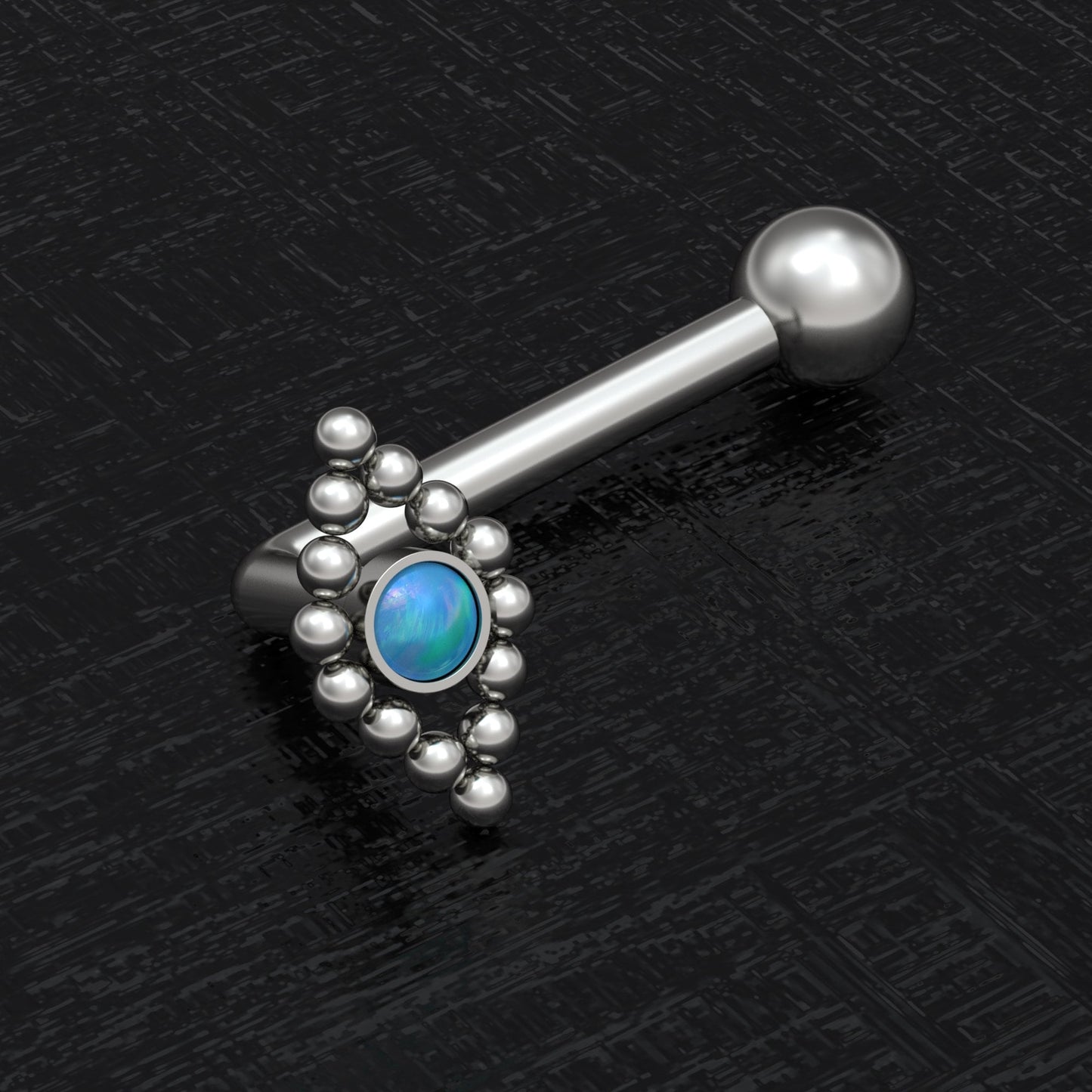 Titanium Vertical Hood Jewelry 14g - TitaniumFashion