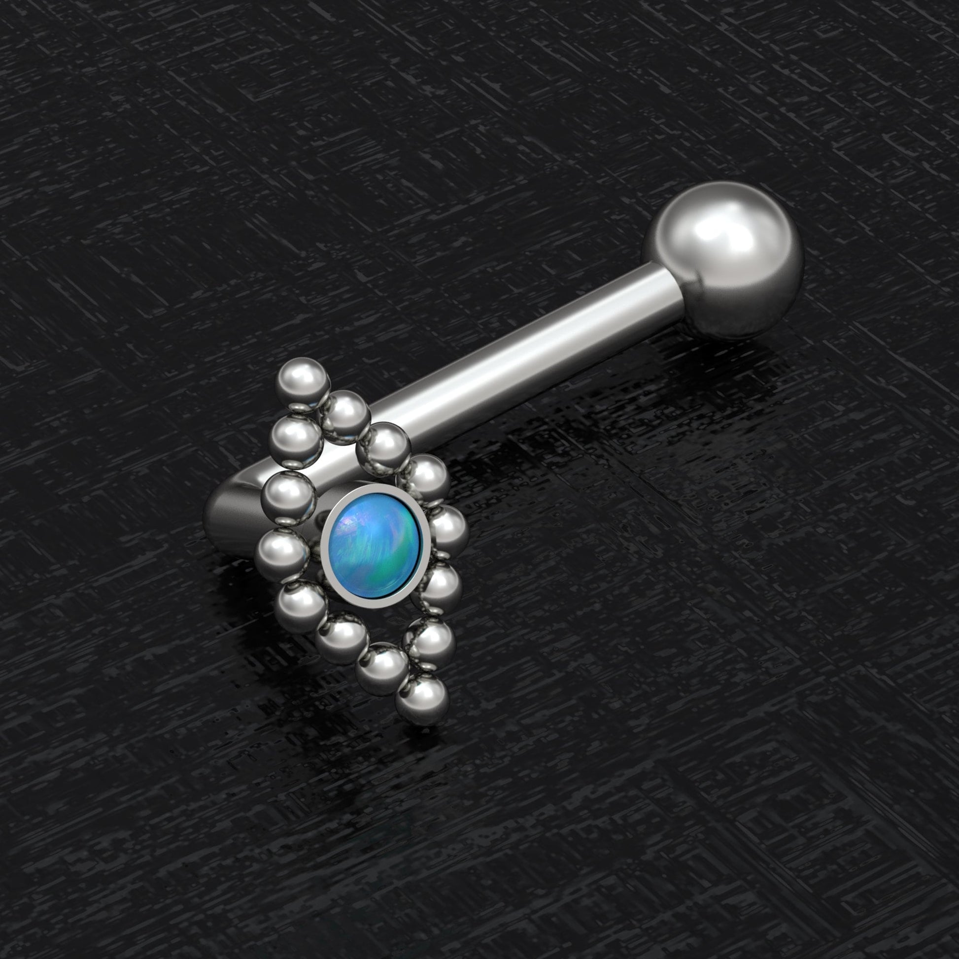 Titanium Vertical Hood Jewelry 14g - TitaniumFashion