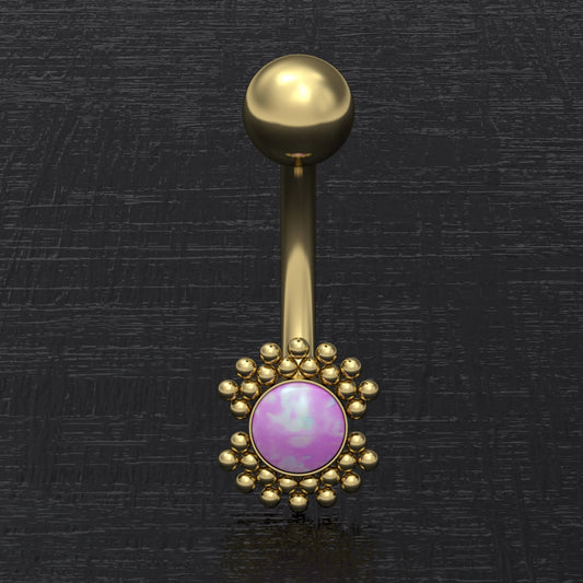 Belly Ring Opal - TitaniumFashion