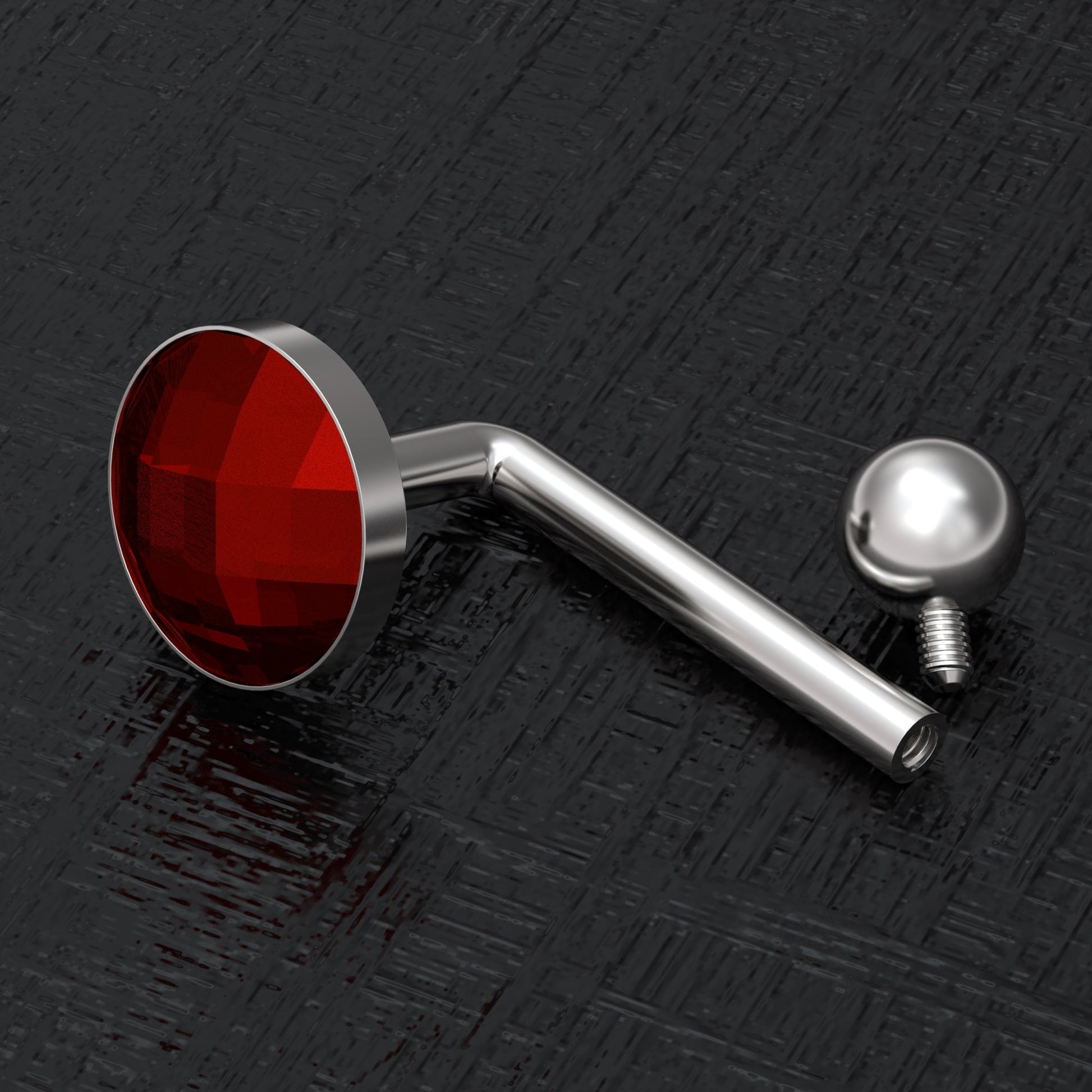 Surgical Steel Christina Piercing 14g - TitaniumFashion