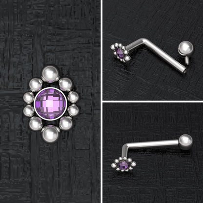 Surgical Steel VCH Piercing Jewelry CZ - TitaniumFashion