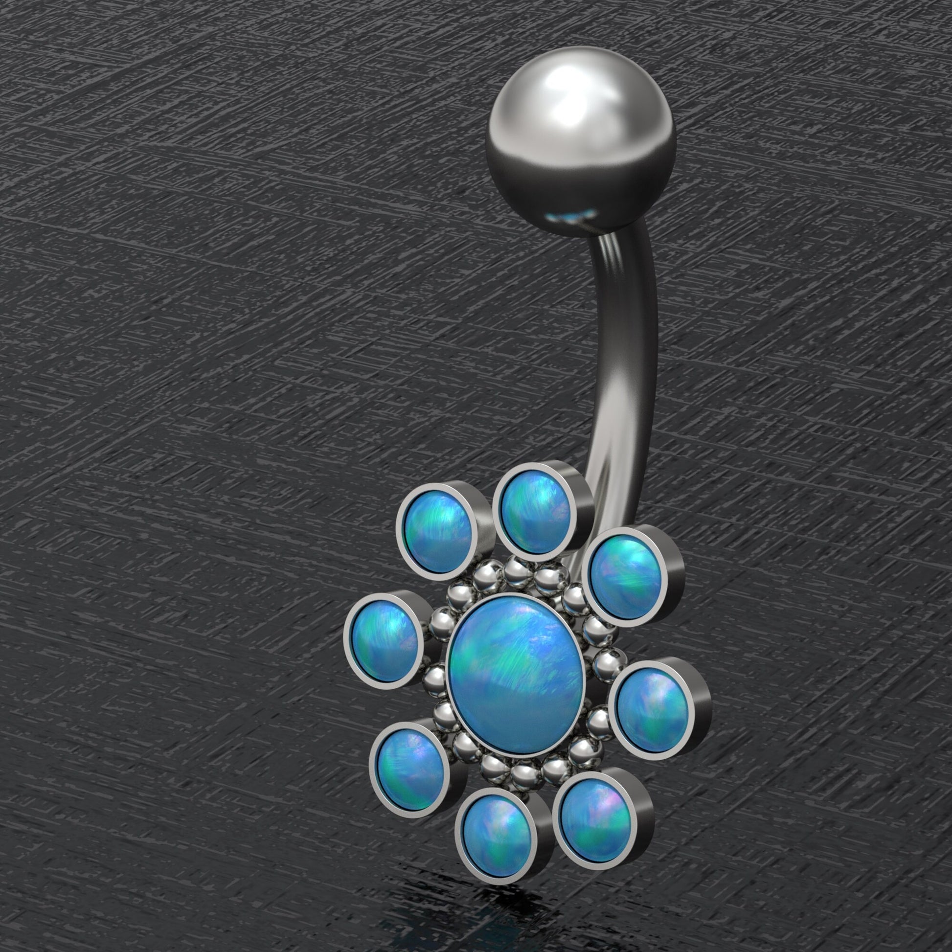 Navel Ring Titanium Implant Grade - TitaniumFashion