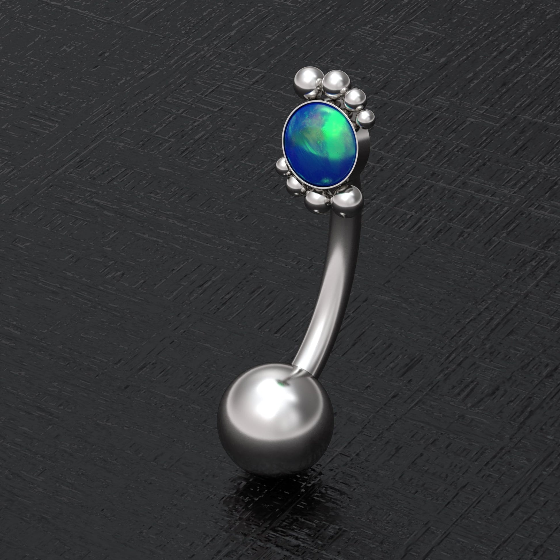 Belly Ring Opal - TitaniumFashion