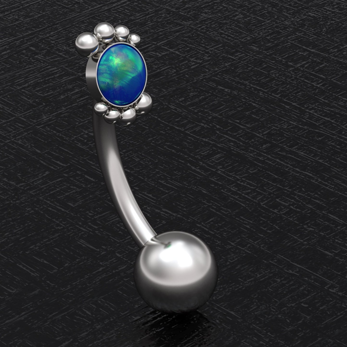 Belly Ring Opal - TitaniumFashion