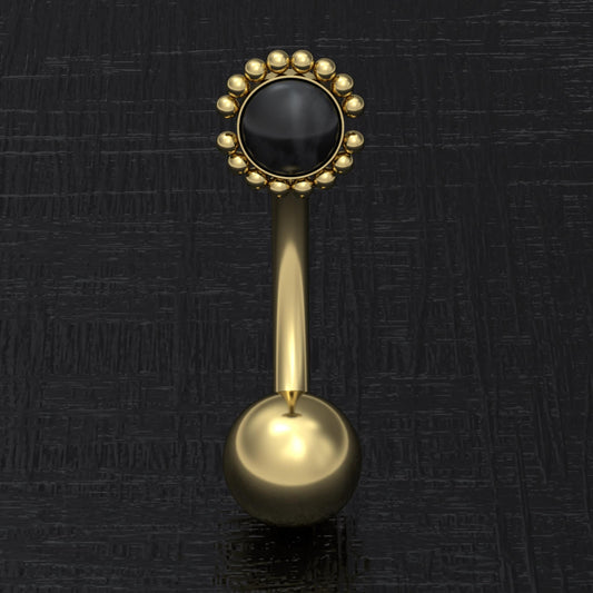 Belly Button Piercing Surgical Steel - TitaniumFashion