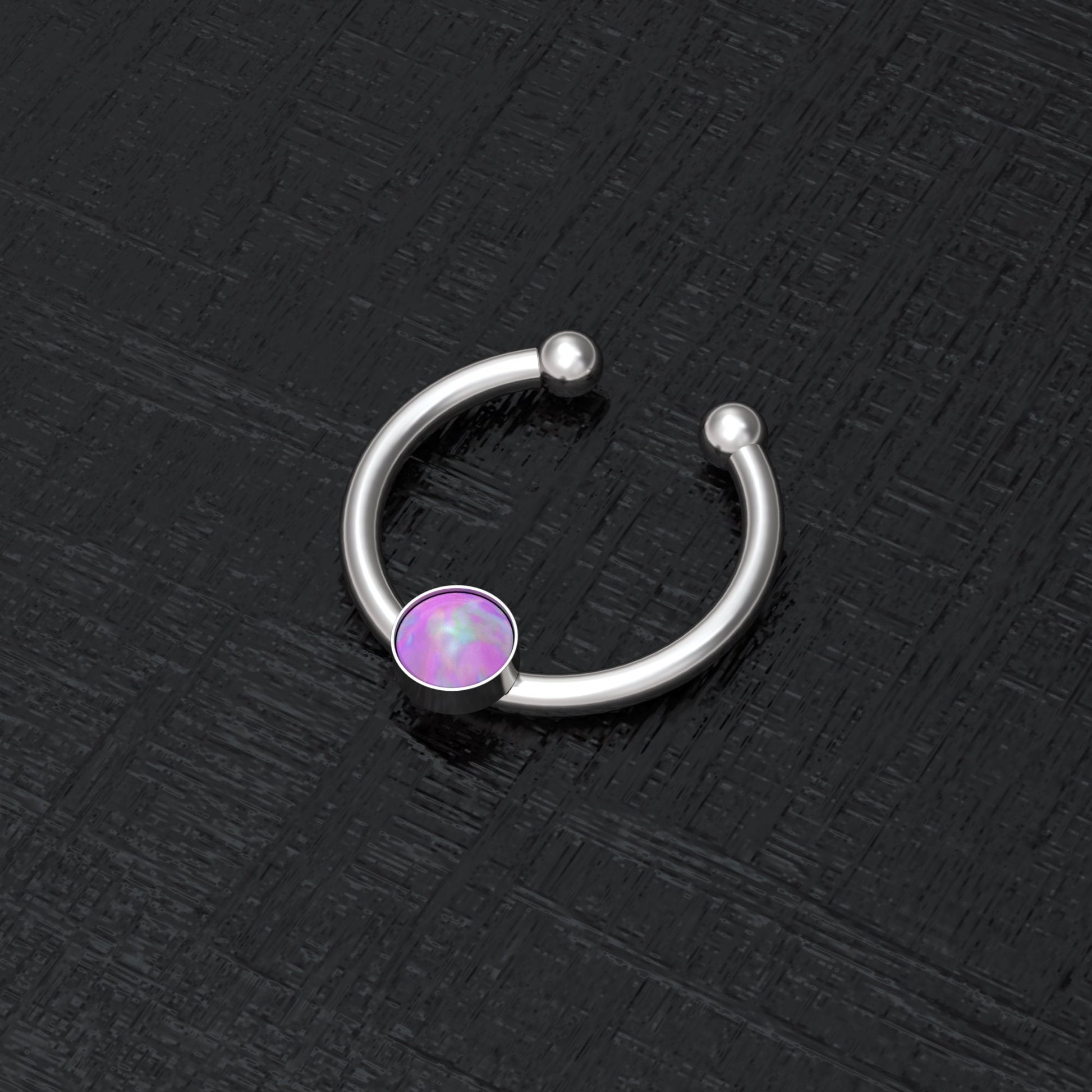 Non Pierced Nose Ring Surgical Steel - TitaniumFashion