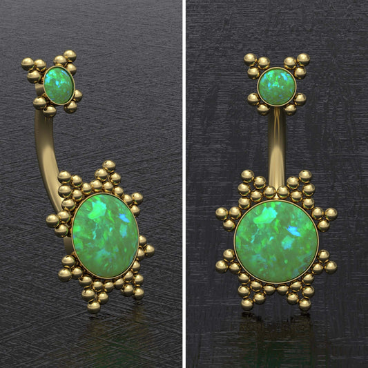 Belly Button Piercing Surgical Steel - TitaniumFashion