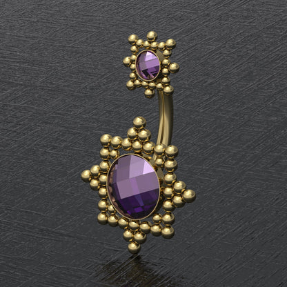 Belly Ring CZ - TitaniumFashion