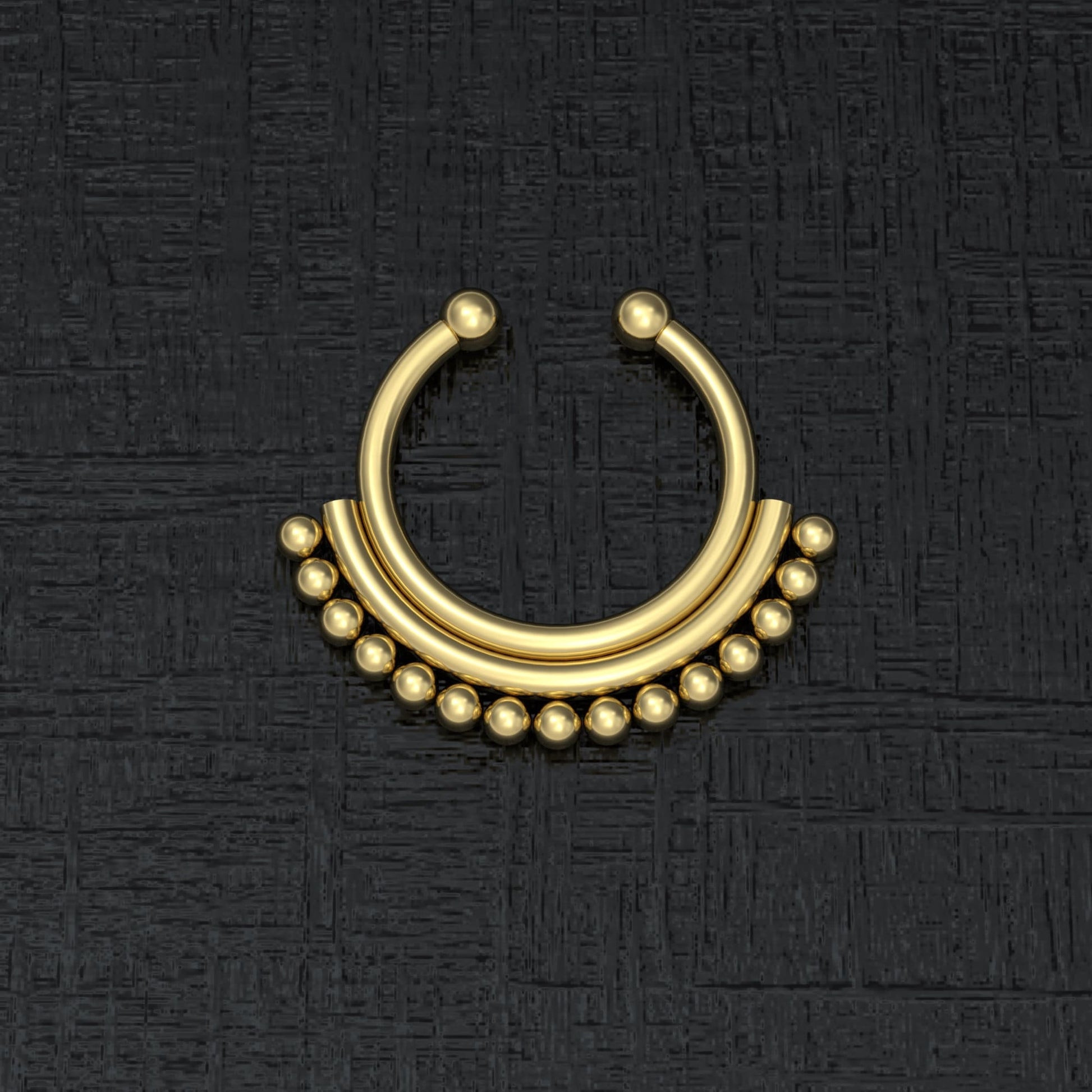 Fake Nose Ring Hoop - TitaniumFashion