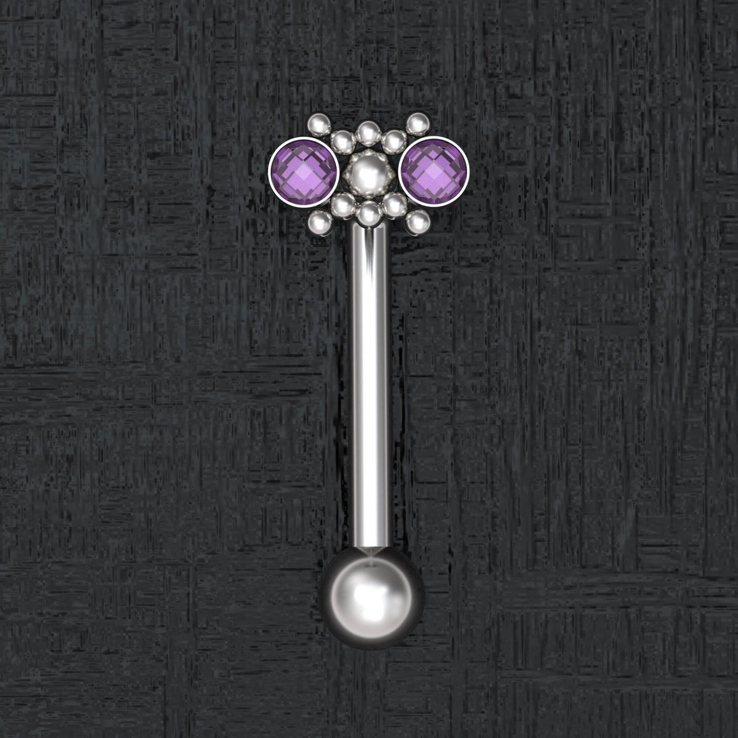 VHC Barbell 14g Surgical Steel - TitaniumFashion