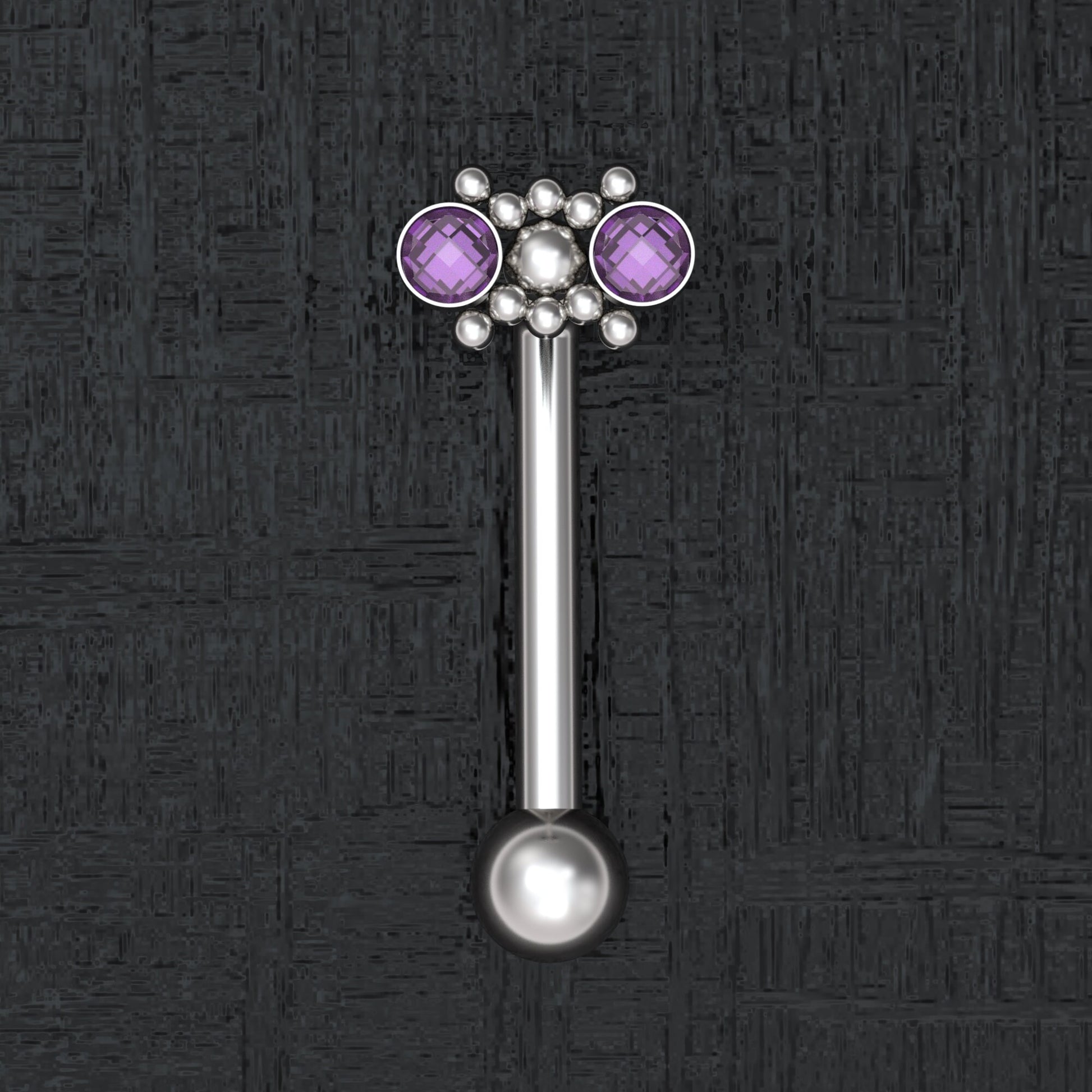 VHC Barbell 14g Surgical Steel - TitaniumFashion