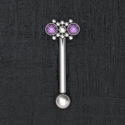 VHC Barbell 14g Surgical Steel - TitaniumFashion