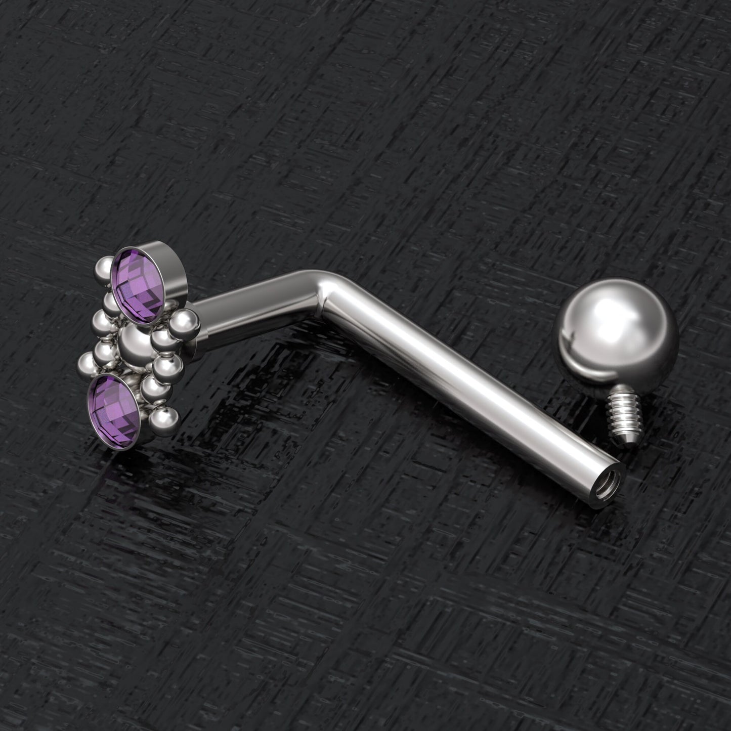 VHC Barbell 14g Surgical Steel - TitaniumFashion