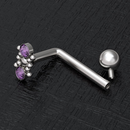 VHC Barbell 14g Surgical Steel - TitaniumFashion