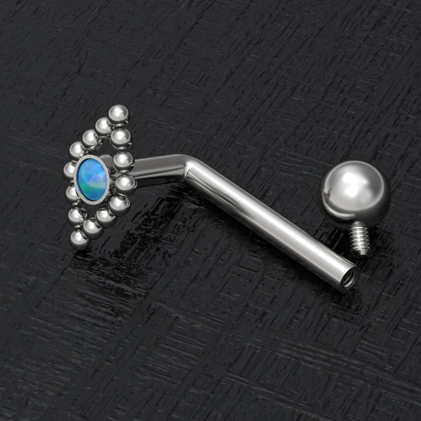 Titanium Vertical Hood Jewelry 14g - TitaniumFashion