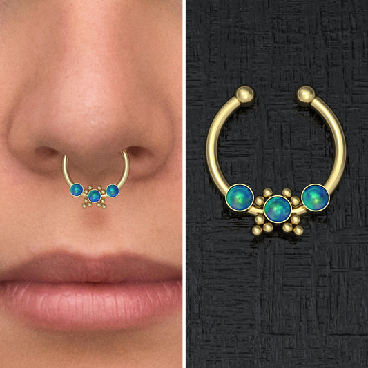 Fake Nose Ring Surgical Steel - TitaniumFashion