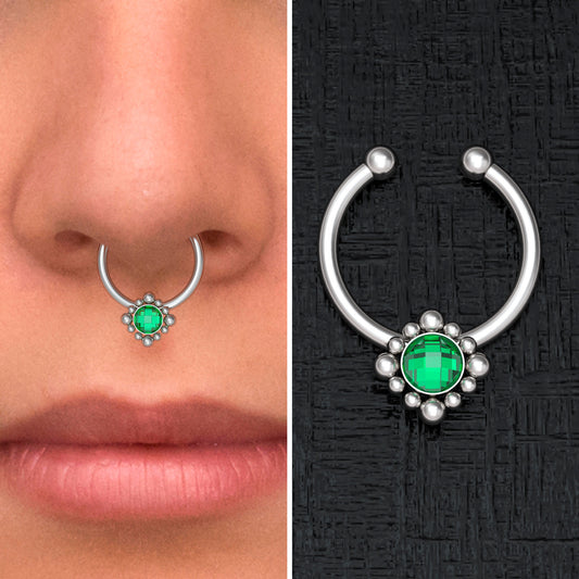 Fake Nose Ring Surgical Steel - TitaniumFashion