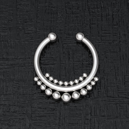 Fake Nose Ring Surgical Steel - TitaniumFashion