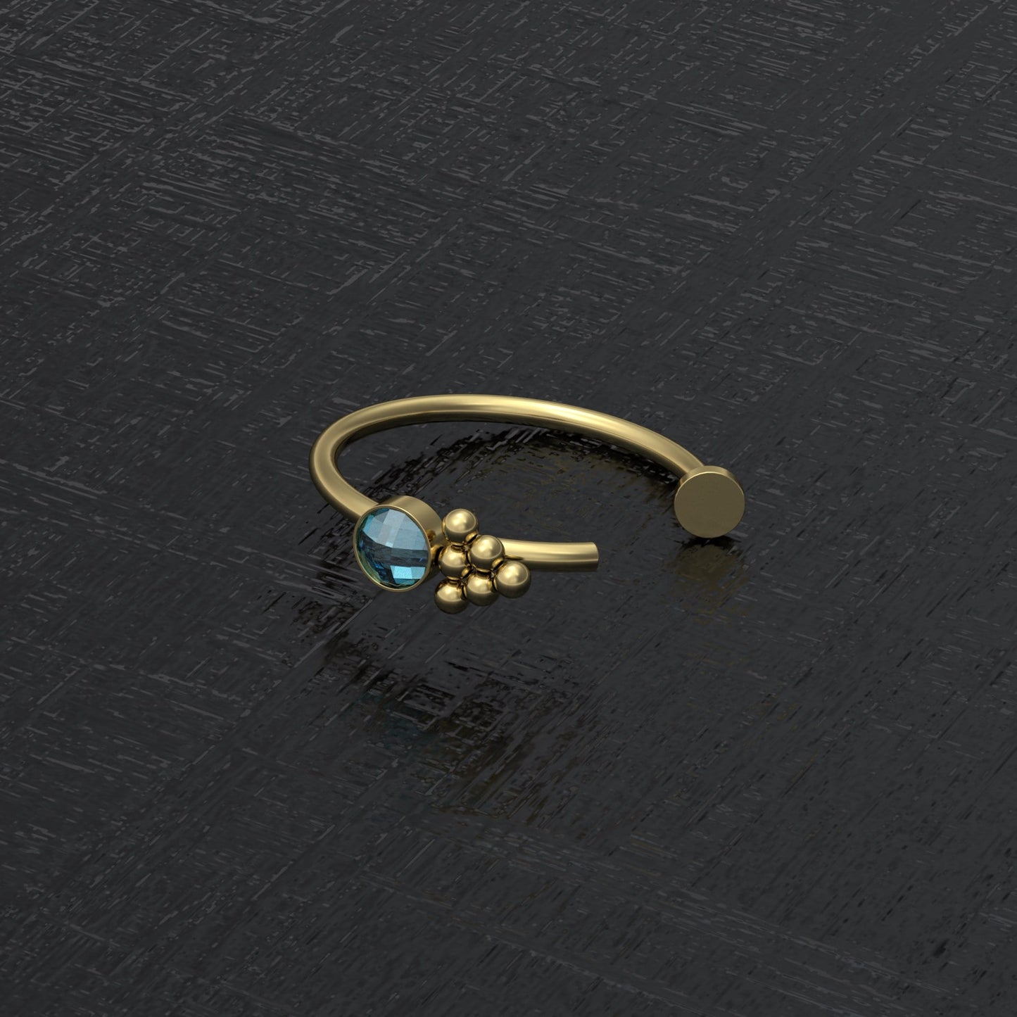 Fake Nose Ring CZ - TitaniumFashion